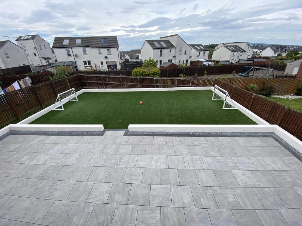 back garden landscaping after