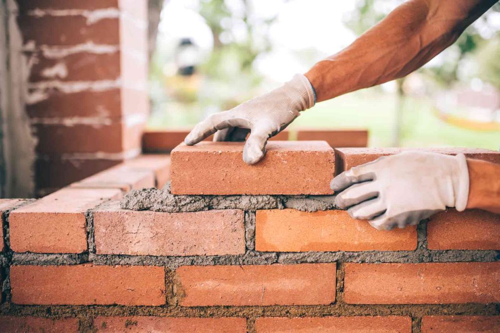 brick wall building work in Fife