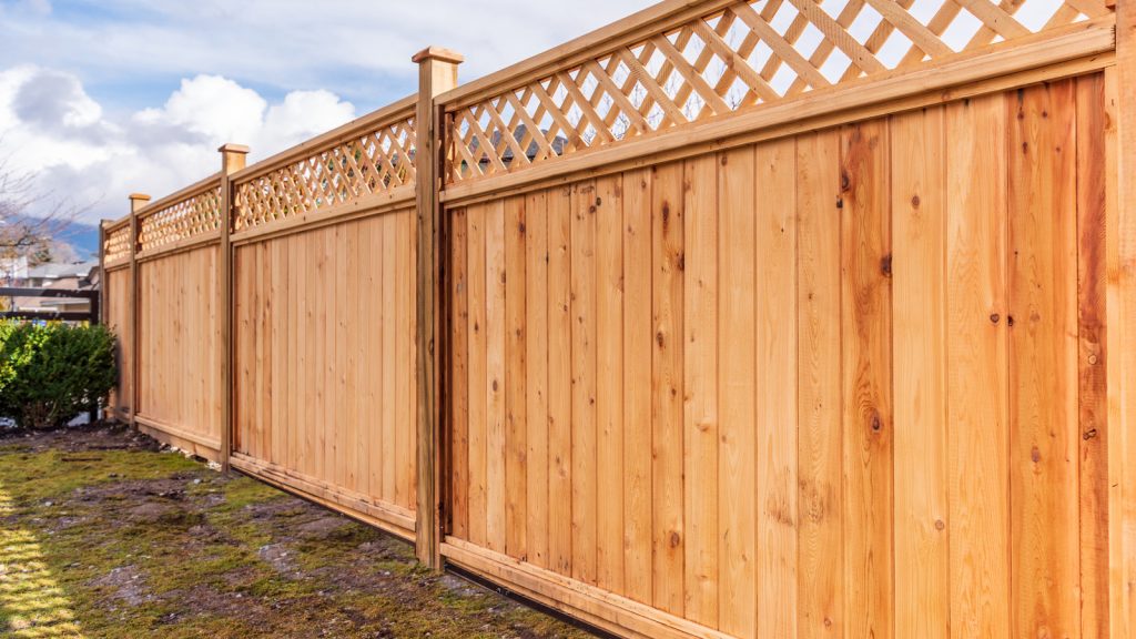 wooden fence built in fife, scotland for privacy